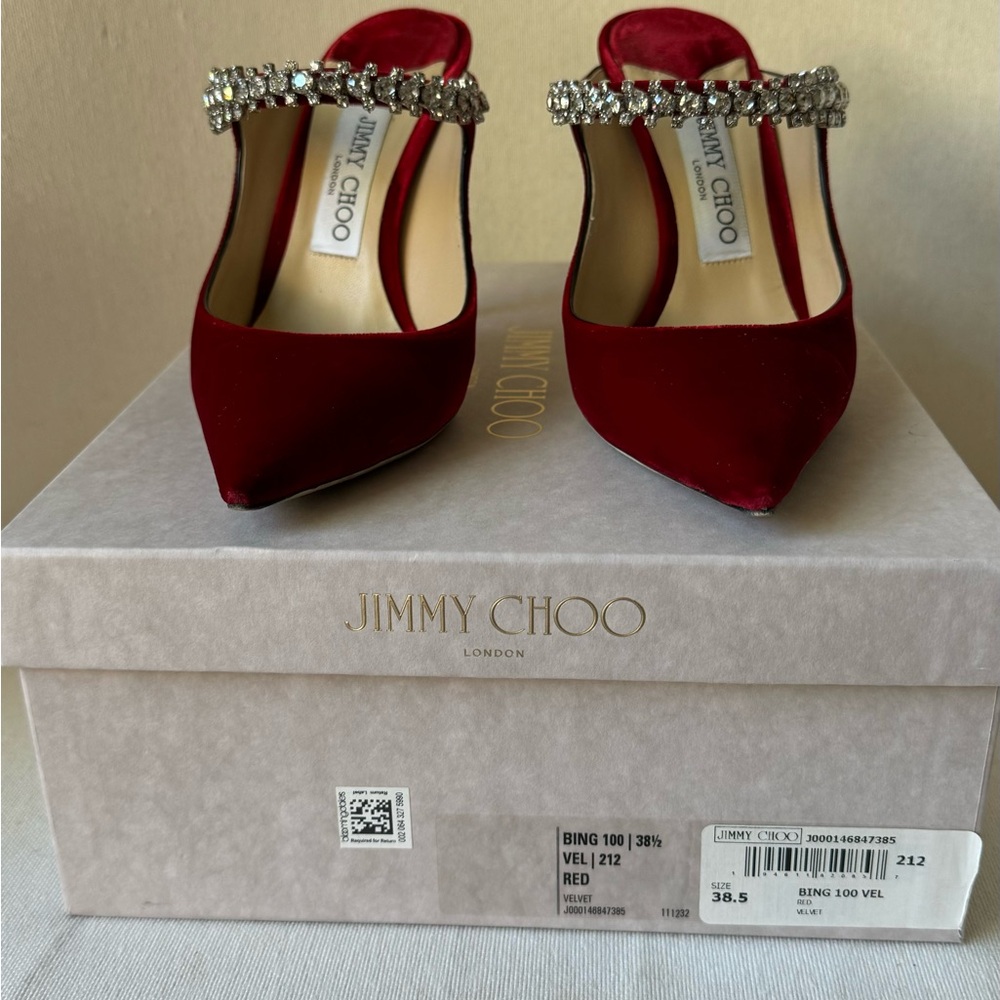 Jimmy Choo Bing Velvet Pumps